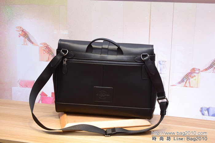 COACH蔻馳 原單 最新款 全頭層牛皮郵差包coach 23204 男士休閒款  Chz1420